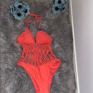 NWT!! Forever21 Swimwear One-Piece Coral